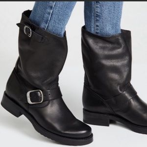 Women’s Frye Veronica Short Boot 6.5 Black Leather
